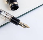 JINHAO 1935 Fountain Pen TIANDAO Series #8 Nib Ink Pen with Guitar-Shaped Clip and Ink Converter (M Nib 0.7mm, Black)