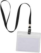 Beebel Purple Lanyards 100 Pack Nylon Flat Badge Lanyard for Id Badge Name Tag (Purple, 100 Pack)