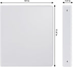 Comix Sturdy 3 Ring Binder 1 inch with Clear View Cover, 1" Round Ring View Binder, PVC-Free, 2.4mm-Thick, 200 Sheets Capacity of US Letter Size Paper, Office ＆ School Supplies, Pack of 12 (White)