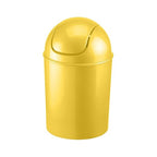 Umbra 1.25 Gallon Mini Waste Can with Removable Swing-Top Lid - Small Garbage Bin for Kitchen, Bathroom, Bedroom, Office - Compact Trash Can Fit Under Tables & Counters - Yellow