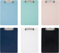 Principal Lines 6 Pack Plastic Clipboards with Low Profile Clip, Hanging Clipboards Bulk, Clip Boards 8.5x11 Holds 100 Sheets, A4 Letter Size Clipboard for Teacher, Students, Kids, Classroom & Office