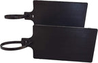Blank Waterproof Plastic Tags Marker Ties Large Labeling Tags 2.28"×3.94" (50pcs, Black)