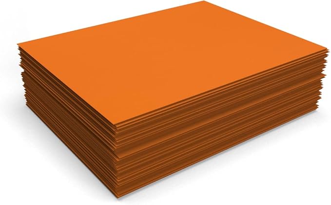 LUXPaper 8.5" x 11" Paper | Letter Size | Mandarin Orange | 80lb. Text | 250 Qty