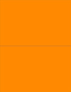 8-1/2 x 11" Neon Color High Light Fluorescent Labels for Laser & Inkjet Printer (Orange Fluorescent, 8-1/2" x 5-1/2" - 2 Per Page | 200 Labels)