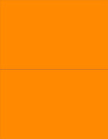 NextDayLabels - 8-1/2 x 11 Neon Color High Light Fluorescent Labels for Laser & Inkjet Printer (Orange Fluorescent, 8-1/2" x 5-1/2" - 2 Per Page | 50 Labels)