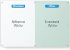 MaxGear Glass Whiteboard Tempered Magnetic Dry Erase Board 72 x 48 Inch Ultra White, Frameless Wall Mounted, Office Classroom Conference Room Home Use, Includes Markers, Eraser, Magnets & Mounting Kit