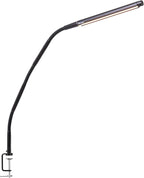 Electra™ Table Lamp: 3 Color Temperatures (Daylight 6000K/Cool 4000K/Warm 2700K), 95+ CRI LED, Dimmer Switch, Flexible Arm, Desk Lamp for Artists, Crafts & Office (Black, 2500 Lux at 12")