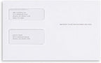 50 1099 Tax Envelopes Self-Seal Designed for printed 1099 Laser Forms - MISC - 1098-1099 R - DIV - INT, Double-Window Security For Quickbooks or Tax Software - 5 5/8 Inch x 9 Inch, 50 Envelopes