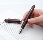 JINHAO X159 Fountain Pen (EF Nib 0.38mm, Wine Red with Silvery Clip)