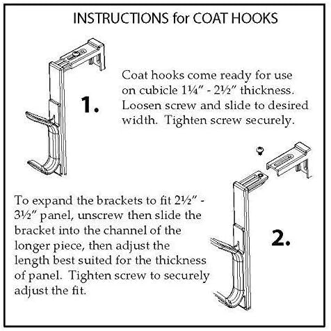 Modtek High Strength Cubicle Wall Hook (4" Deep Wall Hook 1 Pack)