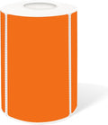 2×3 Inch Orange Removable Thermal Labels,Writeable,Removable,Thermally Printable,300 Sheets per Roll with Perforated Lines