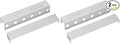 Wall Control Pegboard Screwdriver Holder Bracket Slotted Metal Pegboard Accessory Pegboard and Slotted Tool Board – White (Pack of 2)