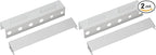 Wall Control Pegboard Screwdriver Holder Bracket Slotted Metal Pegboard Accessory Pegboard and Slotted Tool Board – White (Pack of 2)