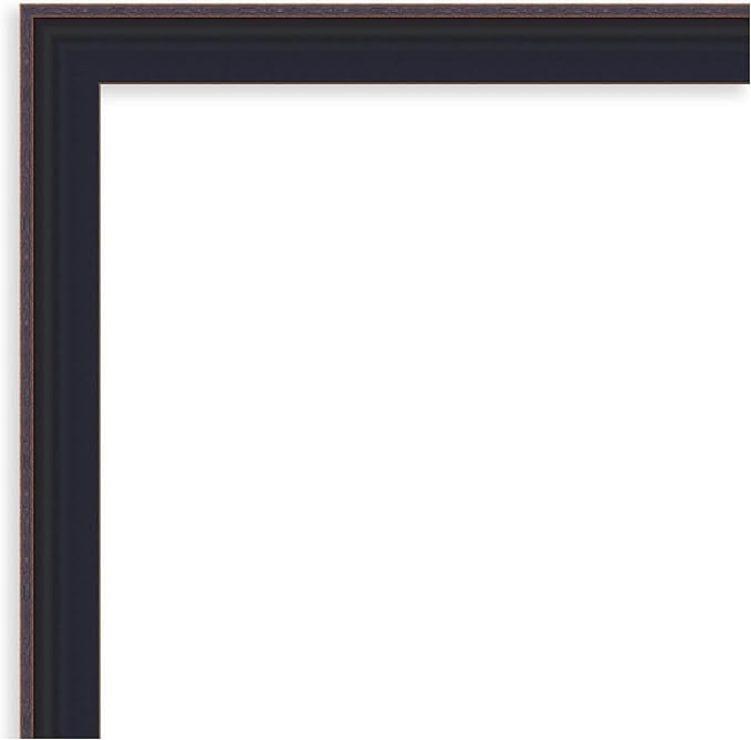 Amanti Art Black Framed Magnetic Board 15x15 X-Small Vision Board for use with Magnets, 100% Metal Sheet to Display Items as Office Decor or for Home Organization in mudroom, Kitchen or Kids Room
