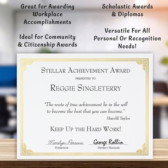 PaperDirect Green on White Classic Specialty Certificates, 8½ x11, Foil Accents, 50 Count, Certificates And Awards Paper, For School, Work, Diplomas & Award Certificates