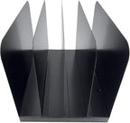 Huron Desktop File Organizer Vertical 4 Slot, Black Commercial Grade Steel