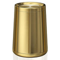 YOJIA 2.6Gal/10 L Gold Brushed Stainless Steel Trash Can with Swing Cover, Bathroom Trash Can with Lid, Garbage Can for Bathroom, Bedroom, Office, Hotel, Rest Room, RV (Gold)