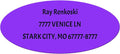Made in USA Custom Return Address Stickers Labels Customized Mailing Label for Envelopes, Personalized Self Adhesive Flat Sheet Oval Labels