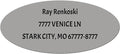 Made in USA Custom Return Address Stickers Labels Customized Mailing Label for Envelopes, Personalized Self Adhesive Flat Sheet Oval Labels