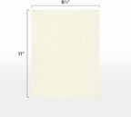 LUXPaper 8.5" x 11" Classic Linen Paper | Letter Size | Natural White | 70lb. Text | 1,000 Qty