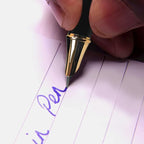 Dryden Designs Fountain Pen - Medium and Fine Nibs | Includes 24 Ink Cartridges and Ink Refill Converter | Calligraphy Pen, Consistent Writing, Smooth Flow - Mysterious Blue