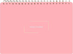 Merely Home Undated Weekly Planner | 8.25” x 11.75” Work To-Do Notebook | ADHD Academic Organizer | Multi-Layout | Men and Women Planner | College Supplies | Pink | Landscape Layout