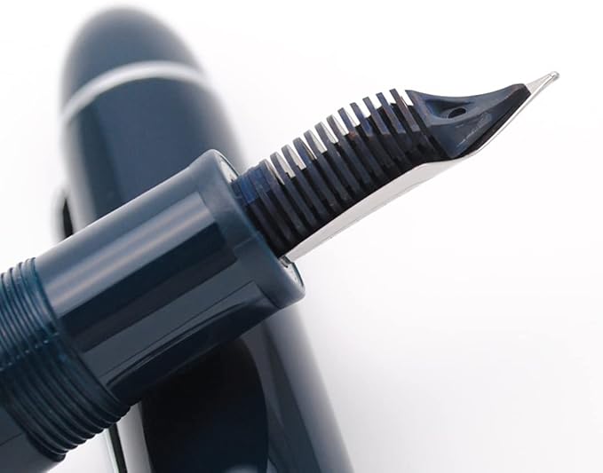 JINHAO X159 Fountain Pen (F Nib 0.5mm, Dark Blue with Silvery Clip)