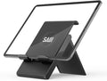 SAIJI Adjustable Tablet Stand Holder Portable Foldable Desktop Stand Dock Compatible for iPad, iPhone, Nintendo Switch, Samsung Galaxy and Kindle Fire Tablets – Black
