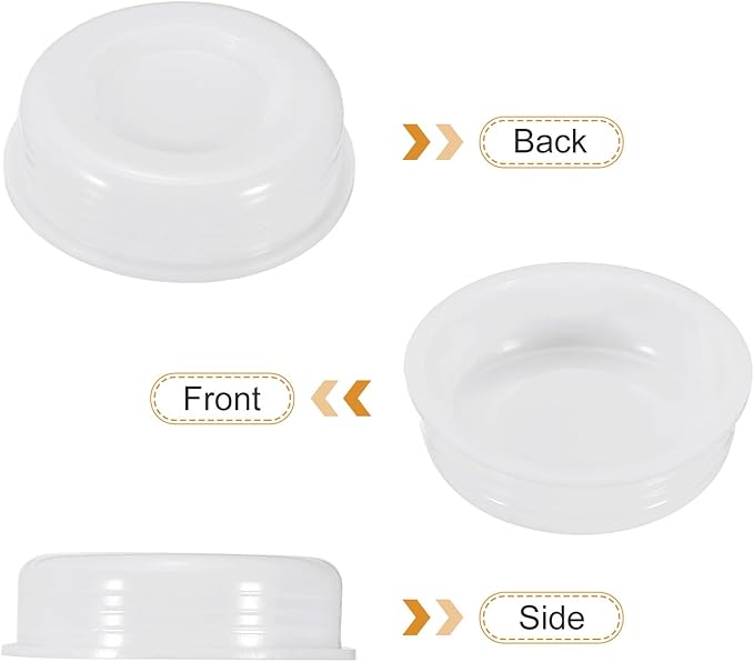 PATIKIL 100 Pcs Mailing Tube Plastic End Caps 1.3" ID PE Round Cardboard Shipping Tube Lids White Protective Poster End Caps for Paper Documents Artwork Storage