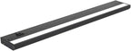 LED Under Cabinet Lighting Hardwired - 3CCT 24 Inch Black Finish - Undercabinet Lights for Kitchen - Linkable Undercounter Dimmable Plug in Light or Hard Wired - Under Counter Fixture Direct Wire