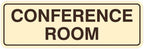 Standard Conference Room Sign - Ivory/Dark Brown - Medium 1 Pack
