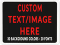 Custom Sign Personalized Custom Metal Sign, Customize For Office, Business, Workplace, Office, Home, Delivery Signs 12x16