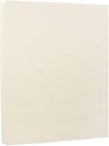 JAM PAPER Strathmore 24lb Paper - 90 gsm - 8.5 x 11 - Ivory Wove - 100 Sheets/Pack