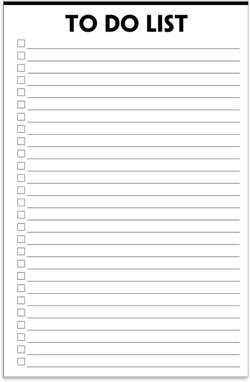 (Pack of 3) Nokingo To Do List Notepad - 50 Sheets/Pack, Total 150 Sheets, To Do List Notebook with Check List Organizing, Tear Off, Script, College Ruled Daily To Do Pad for Daily Task, 5.5"x8.2"