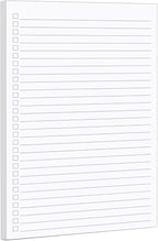 321Done Checklist Notepad Planning Pad - 50 Sheets (5.5x 8.5) To Do Tear Off, Checkbox List - Made in USA - Blank Plain White