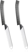 SUOXU Household Thin Cleaning Brushes,2pcs Hard Bristle Grout Scrub Brush Tool for Cleaning Tight Spaces in Home Kitchen Bathroom