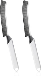 SUOXU Household Thin Cleaning Brushes,2pcs Hard Bristle Grout Scrub Brush Tool for Cleaning Tight Spaces in Home Kitchen Bathroom