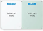MaxGear Glass Whiteboard Tempered Magnetic Dry Erase Board 60 x 40 Inch Ultra White, Frameless Wall Mounted, Office Classroom Conference Room Home Use, Includes Markers, Eraser, Magnets & Mounting Kit