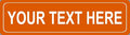 BuildASign Personalized Custom Street Sign – Aluminum Road Sign for Bedroom, Game Room, Man Cave, Garage or Playroom Decor, Weather-Proof & UV Fade Resistant (5" x18”, Orange)