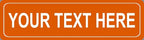 BuildASign Personalized Custom Street Sign – Aluminum Road Sign for Bedroom, Game Room, Man Cave, Garage or Playroom Decor, Weather-Proof & UV Fade Resistant (5" x18”, Orange)