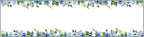 Signs ByLITA Floral Pattern Customized Nameplate | Wild Blue Personalized Full Color Acrylic Desk Sign