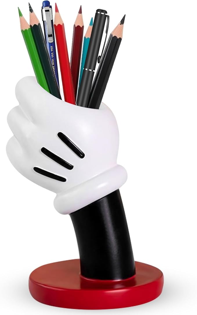 Cute Pen and Pencil Holder for Desk, Kids Small Desktop Organizer Cup,Funny Marker Storage and Office Supply Accessory