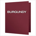 Oxford Twin-Pocket Folders, Textured Paper, Letter Size, Burgundy, Holds 100 Sheets, Box of 25 (57557)