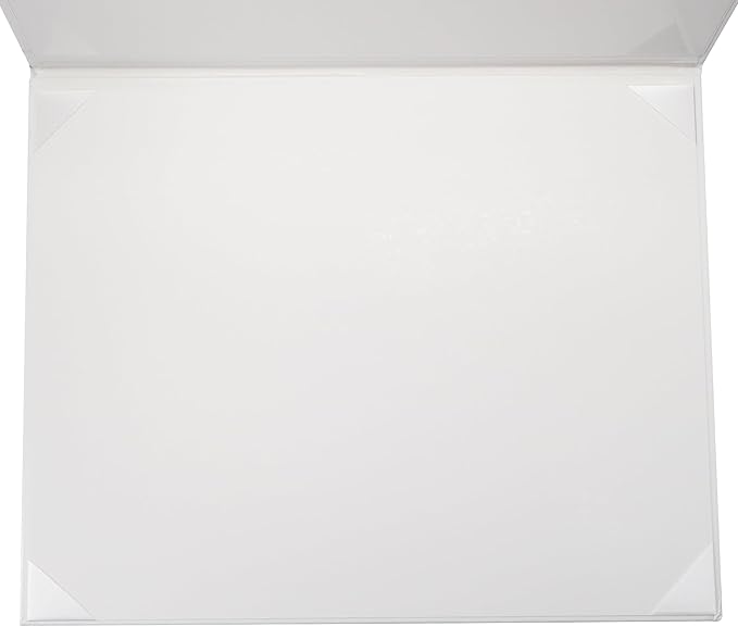 GraduationMall 11"x14" Smooth Padded Diploma Cover Certificate Holder White