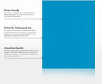 LUXPaper 8.5" x 11" Cardstock | Letter Size | Pool Blue | 100lb. Cover (183lb. Text) | 50 Qty