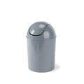 Umbra 1.25 Gallon Mini Waste Can with Removable Swing-Top Lid - Small Garbage Bin for Kitchen, Bathroom, Bedroom, Office - Compact Trash Can Fit Under Tables & Counters - Steel Blue