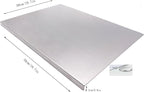 BILLAMB Stainless Steel Cutting Boards for The Kitchen, Suitable for Meat, Fruits, Vegetables, Bread, and Baking Large-sized Cutting Boards (50 x 50cm/19.7 x 19.7 in)