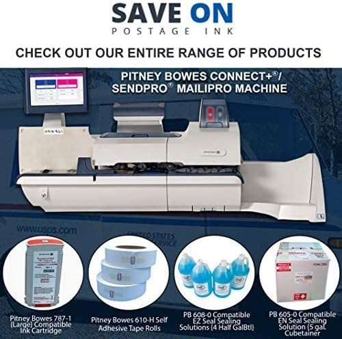 Save On Postage Ink Compatible PB 745-1 Direct Thermal Labels 4" X 6" Shipping Labels Compatible with PB J645, 1E03, 1E23 & 1E26 (4 Rolls)