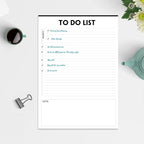 Nokingo (3 Packs) To Do List Notepad - 50 Sheets/Pad, Total 150 Sheets, To Do List Pad with Check List Organizing, Tear Off, Simple Script, College Ruled To Do Planner for Daily Task, 8.5"x11"