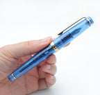 JINHAO 82 Fountain Pen (Transparent Fluorescent Blue,Fine Nib 0.5mm)